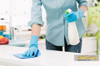 تمیز کردن کابینت های گلس